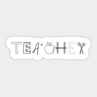 Guiding Light: Teacher Typography Sticker